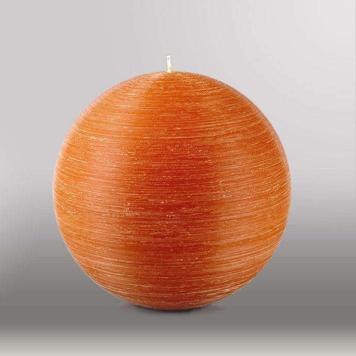 Свеча шар "Рельеф", d=200мм,  коричневый