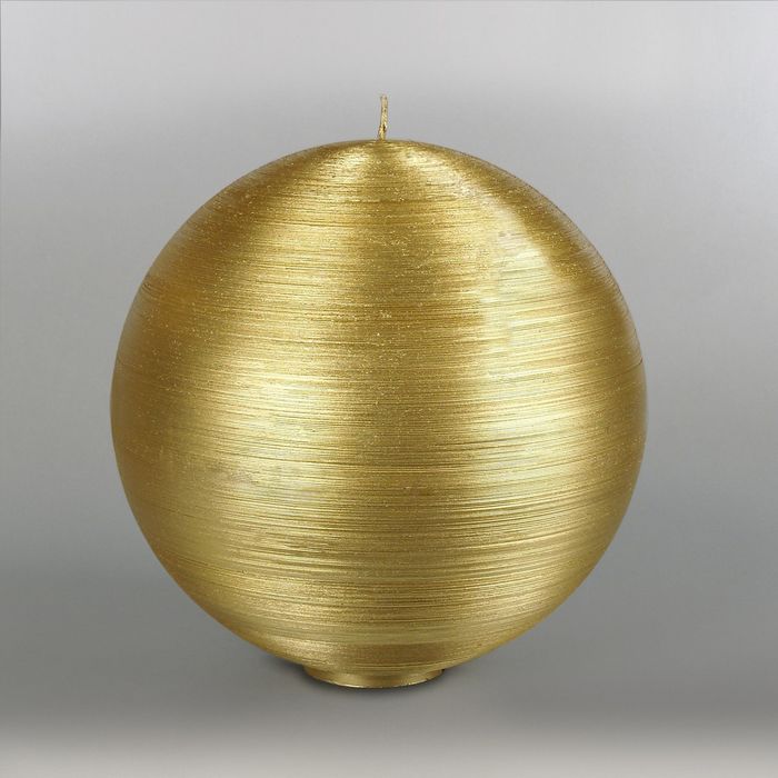 Свеча шар "Металлик", d=200мм,  золото