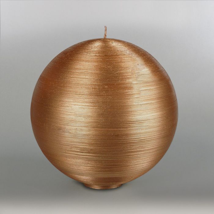 Свеча шар "Металлик", d=200мм,  бронза