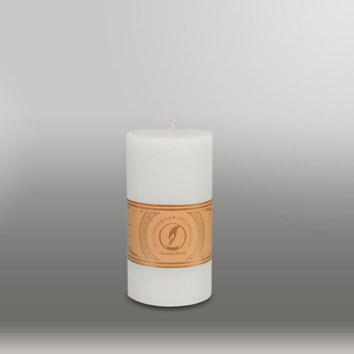 Свеча цилиндр "Классика", 80x150мм,  белый