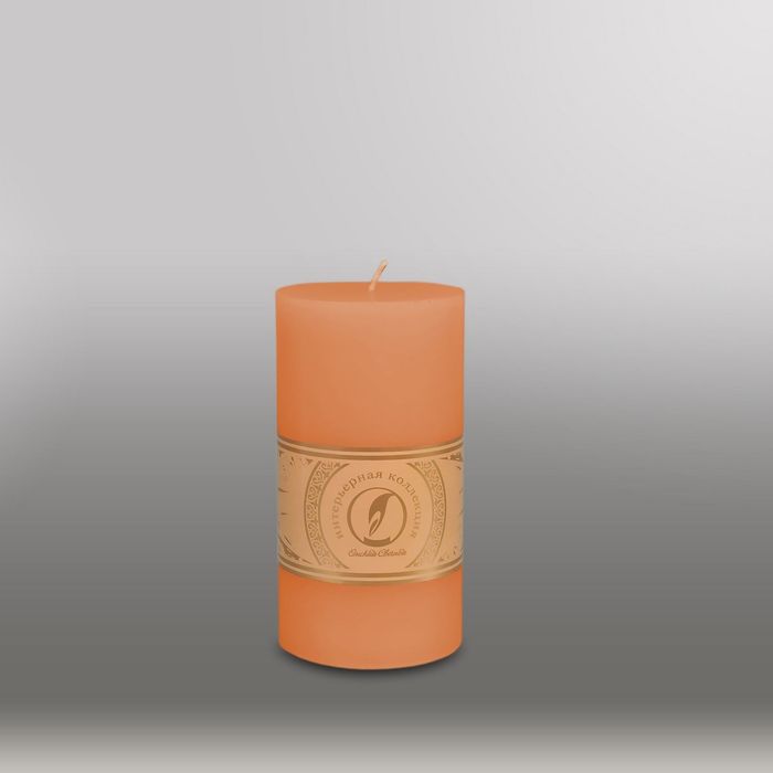 Свеча цилиндр "Классика", 80x150мм,  терракотовый