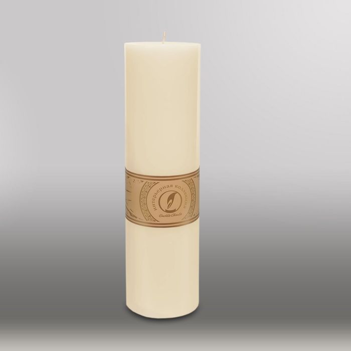 Свеча цилиндр "Классика", 80x305мм,  слоновая кость