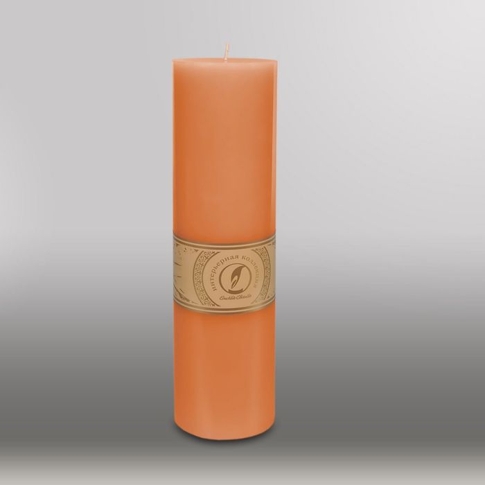 Свеча цилиндр "Классика", 80x305мм,  терракотовый