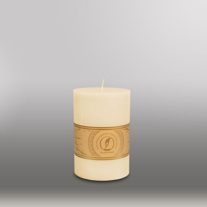 Свеча цилиндр "Классика", 100x150мм,  кремовый