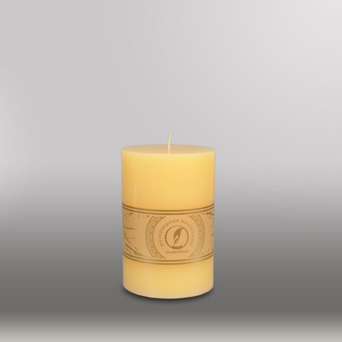 Свеча цилиндр "Классика", 100x150мм,  желтый