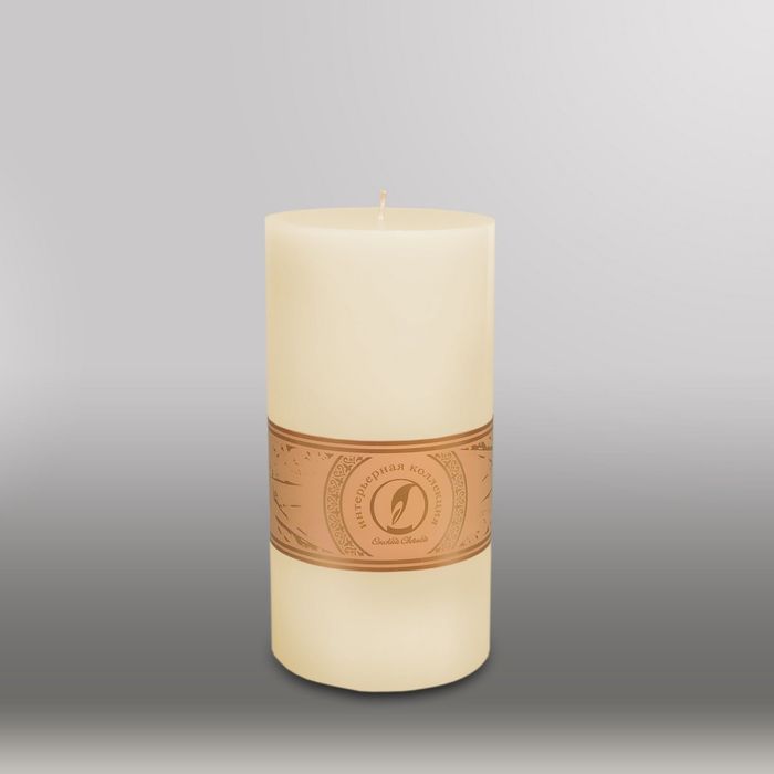Свеча цилиндр "Классика", 100x205мм,  слоновая кость
