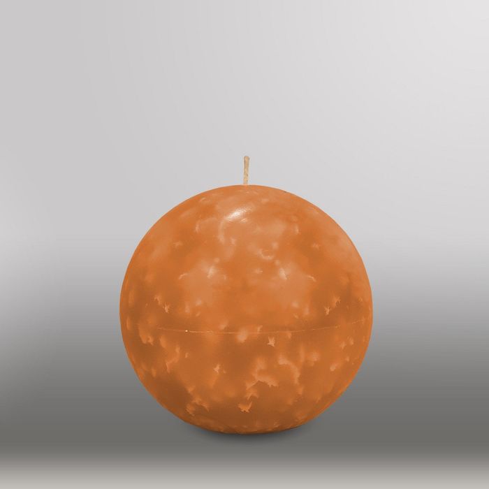 Свеча шар "Мрамор", d=125мм,  коричневый