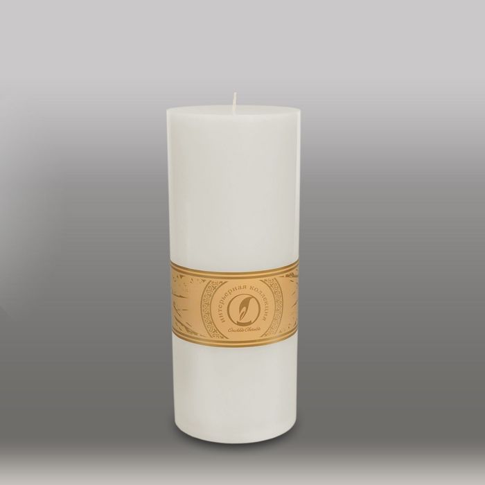Свеча цилиндр "Классика", 100x255мм,  белый