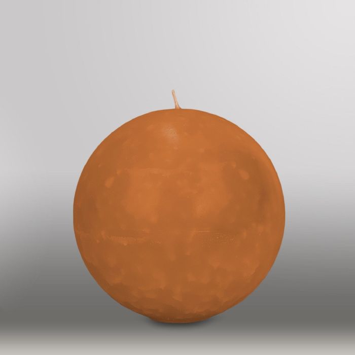 Свеча шар "Мрамор", d=150мм,  коричневый