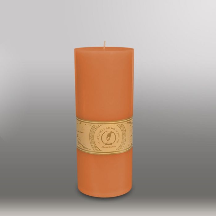 Свеча цилиндр "Классика", 100x255мм,  терракотовый