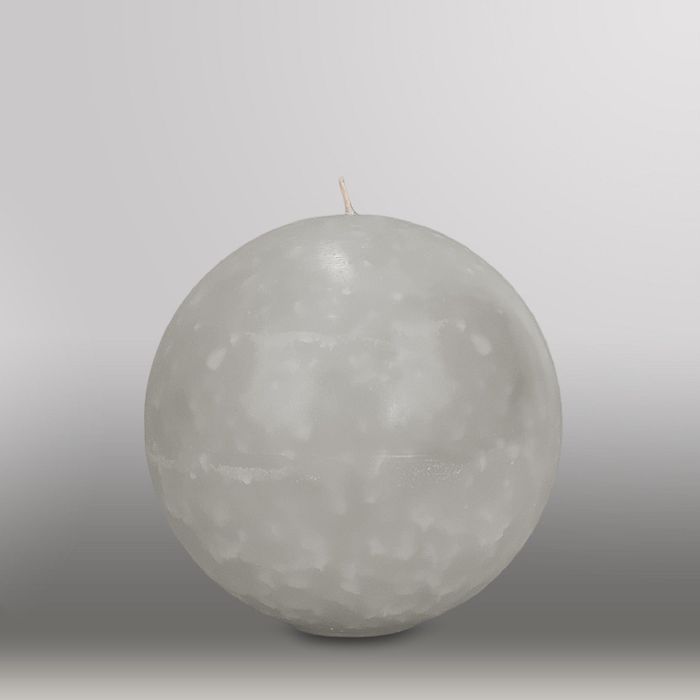 Свеча шар "Мрамор", d=150мм,  дымчато-голубой