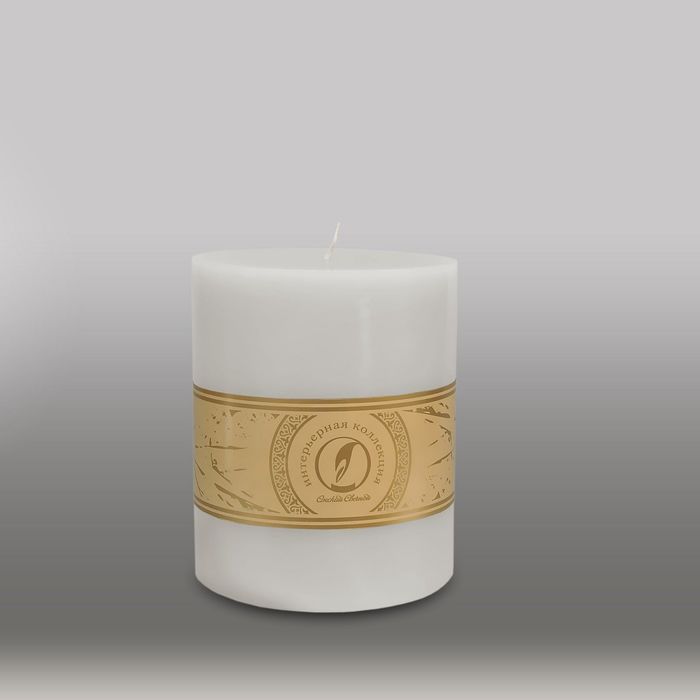 Свеча цилиндр "Классика", 120x150мм,  белый