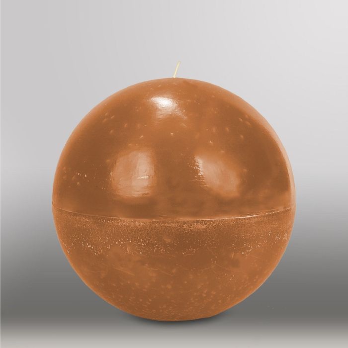 Свеча шар "Мрамор", d=200мм,  коричневый