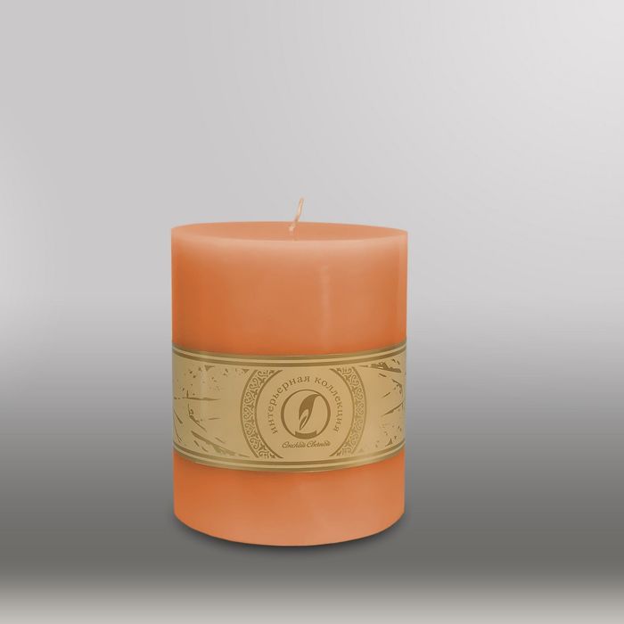 Свеча цилиндр "Классика", 120x150мм,  терракотовый