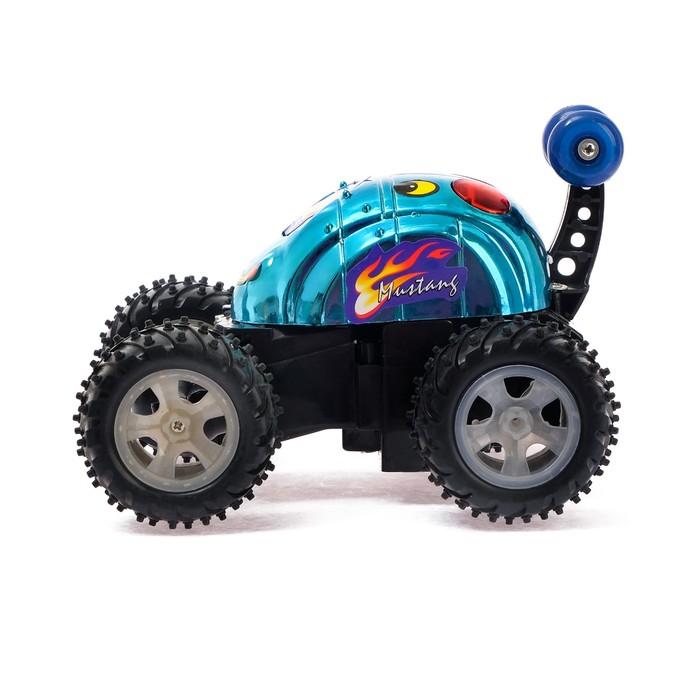 Машина радиоуправляемая "Перевёртыш с глазками", работает от батареек, цвета МИКС