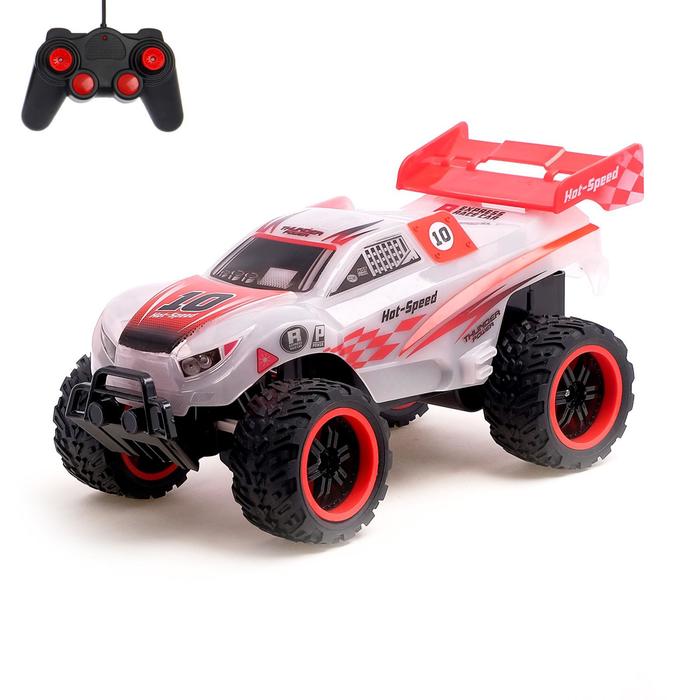 Машина радиоуправляемая "Кросс", с аккумулятором, световые эффекты