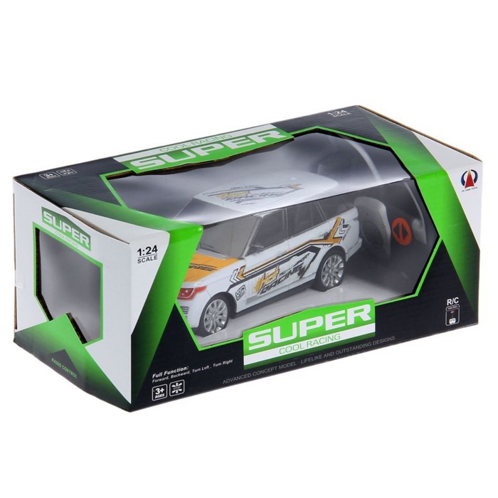 Машина радиоуправляемая "Ровер-Спорт", работает от батареек, масштаб 1;24, цвета МИКС