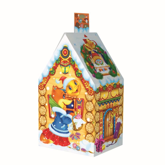 Подарочная коробка "Колобок", домик малый, сборная, 7 х 9 х 15 см