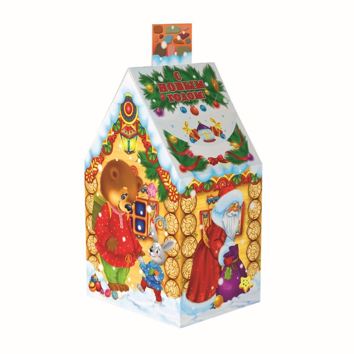 Подарочная коробка "Колобок", домик малый, сборная, 7 х 9 х 15 см