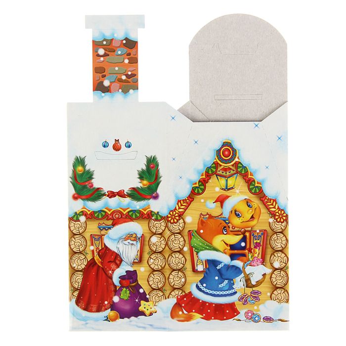 Подарочная коробка "Колобок", домик малый, сборная, 7 х 9 х 15 см