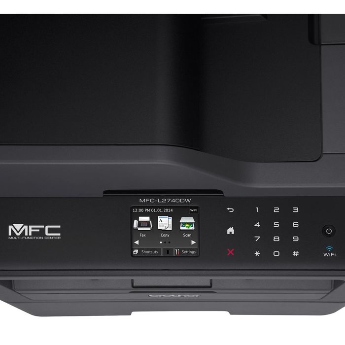 МФУ, лазерная черно-белая печать Brother MFC-L2740DWR, А4, Duplex, WiFi