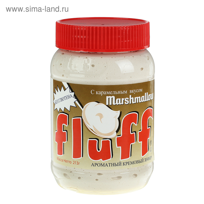 Пасты, кремовый зефир Кремовый зефир Marshmallow Fluff со вкусом карамели, 213 г