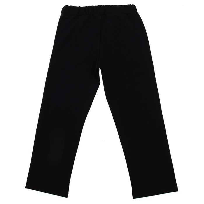 Брюки спортивные для девочки, рост 116-122 см (30), цвет чёрный (арт. БС4Ч_Д)