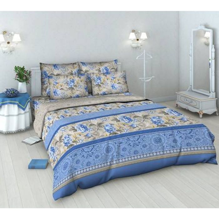 Постельное бельё евро Василиса «Кружевной стиль», 215х200см, 200х220см, 70х70см - 2 шт