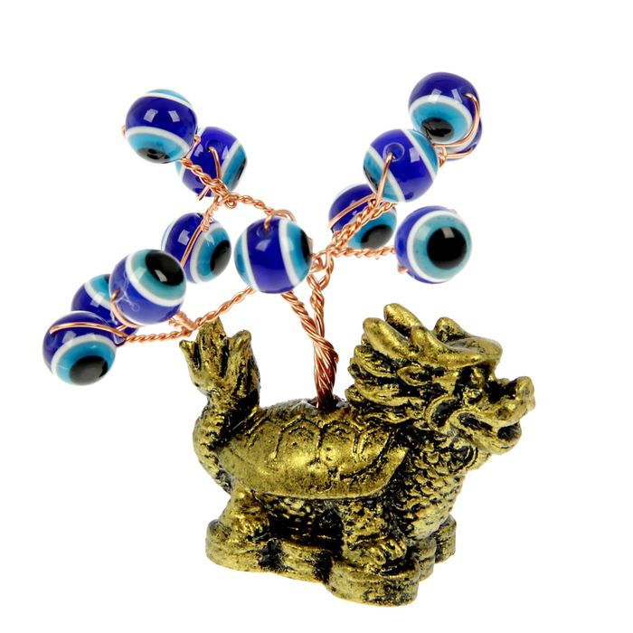 Бонсай "Черепаха-дракон", глазки, 12 бусин