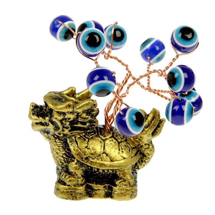 Бонсай "Черепаха-дракон", глазки, 12 бусин