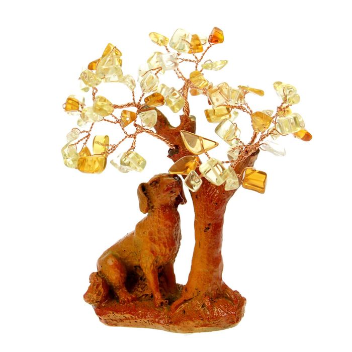 Бонсай "Верность", самоцветы, 66 камней, МИКС