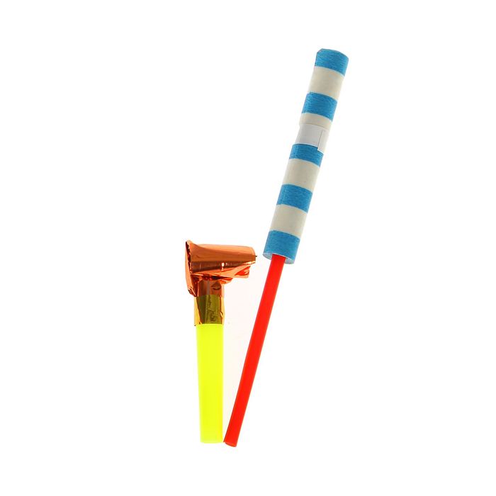 Набор 2 предмета: язычок, серпантин, цвета МИКС