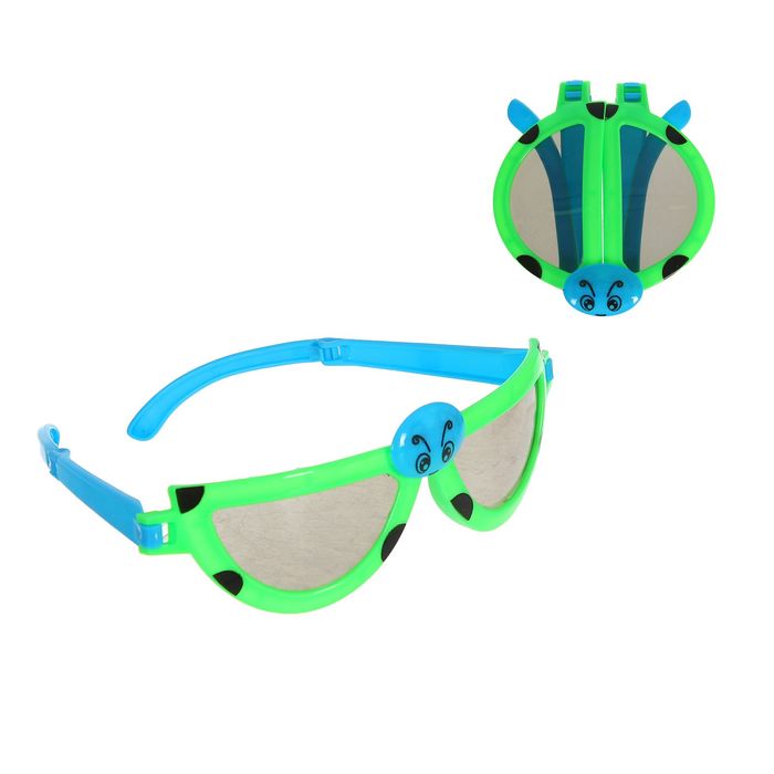 Карнавальные очки "Жучок", цвета МИКС