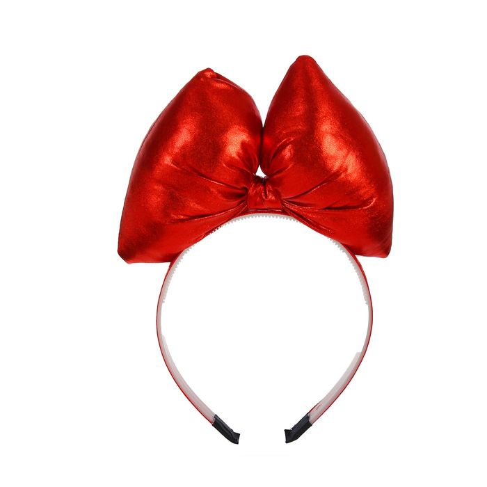 Карнавальный ободок "Бант", цвет красный