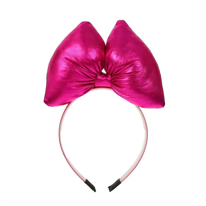 Карнавальный ободок "Бант", цвет фуксия