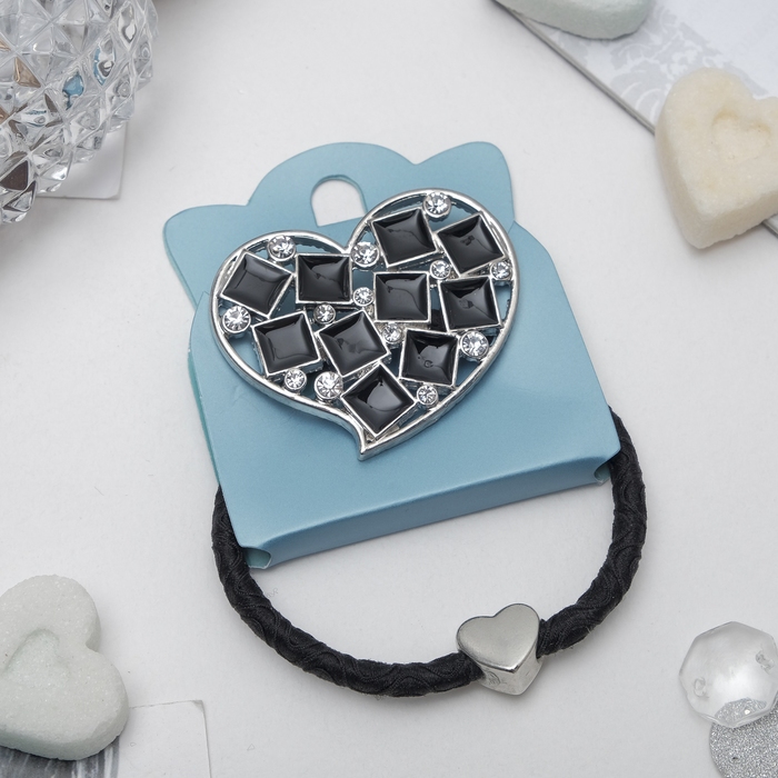 Резинка для волос "Сорренто", сердце, микс