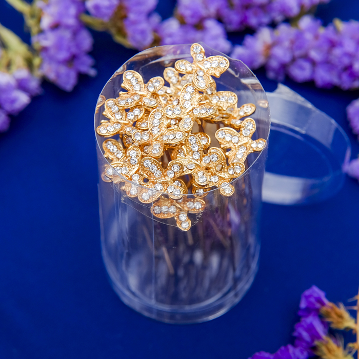 Шпилька для волос "Золотинка", бабочка