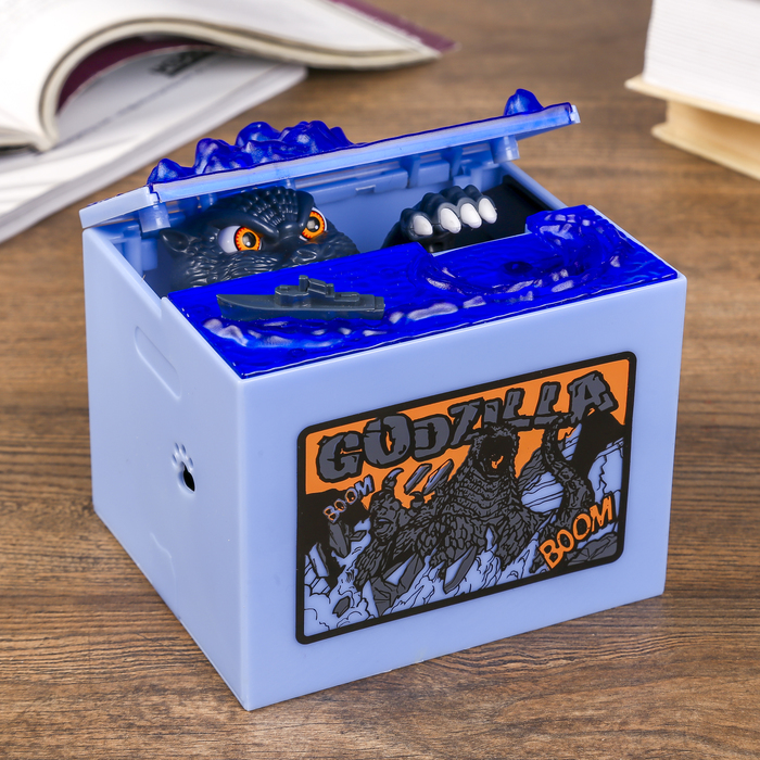 Копилка "Годзилла кушает монетки"