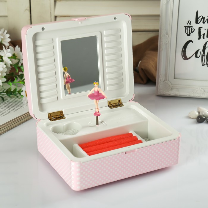 Музыкальная механическая шкатулка "Мишутка с сердцем"