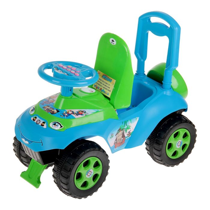 Толокар «Автошка”, с музыкальным рулем, цвет голубой