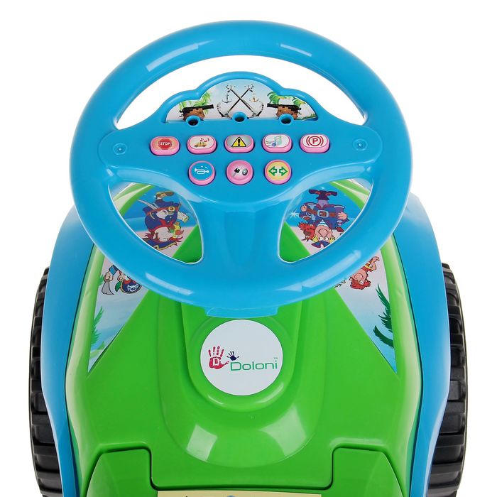 Толокар «Автошка”, с музыкальным рулем, цвет голубой