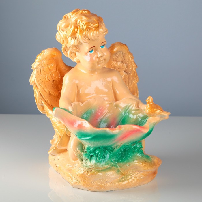 Статуэтка «Ангел с лилией» цветной 21 × 26 × 30 см