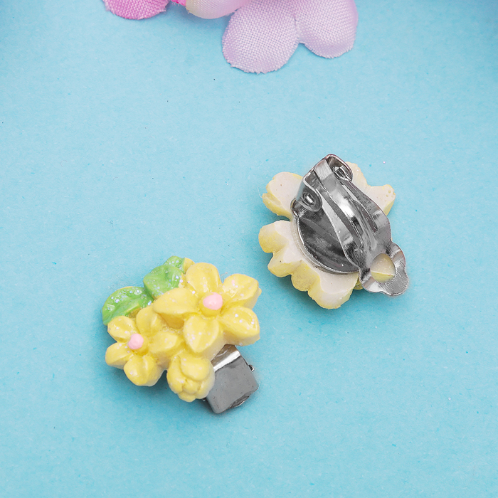 Клипсы детские "Выбражулька" незабудки, цвет МИКС