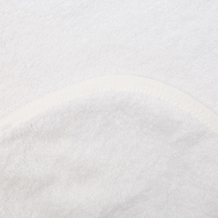 Полотенце-уголок для крещения, размер 100х110 см, цвет белый К40