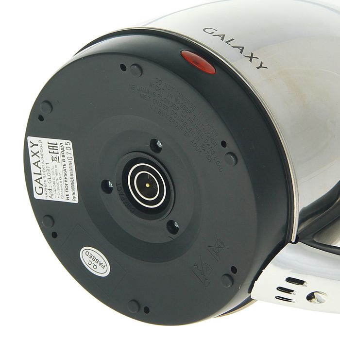 Чайник электрический Galaxy GL 0311, 1800 Вт, 1.8 л, скрытый нагревательный элемент