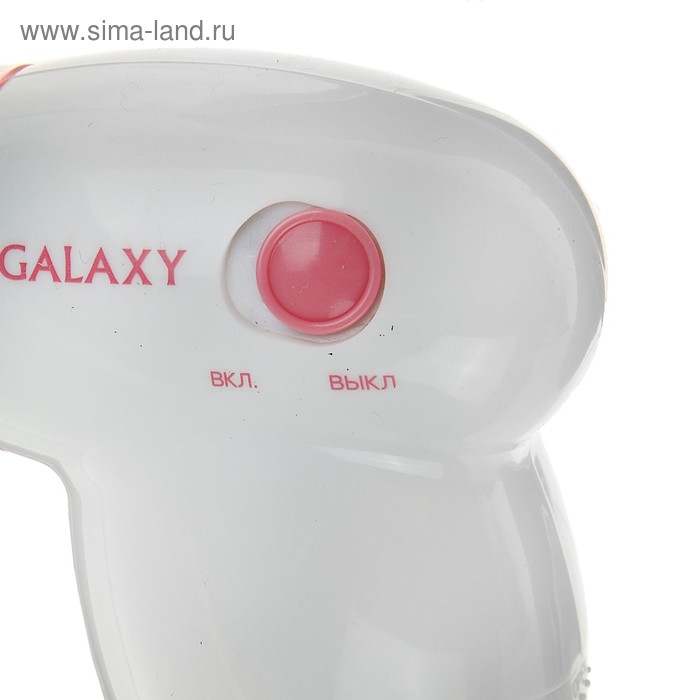 фото Машинка для удаления катышков galaxy gl 6301, 2хаа (не в комплекте), бело-розовая
