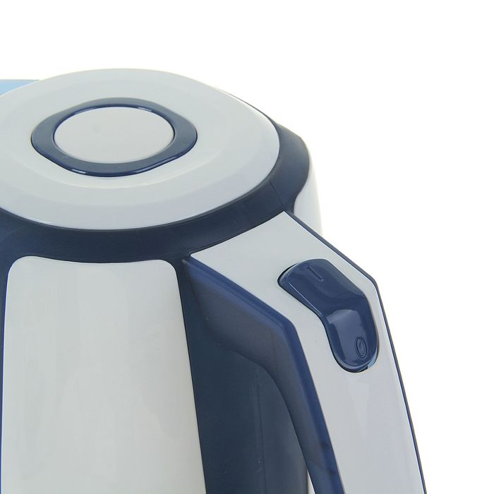 Чайник электрический Galaxy GL 0207, 2200 Вт, 1.7 л, автоотключение при закипании, синий