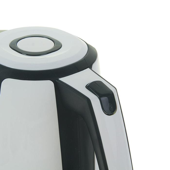 Чайник электрический Galaxy GL 0207, 2200 Вт, 1.7 л, автоотключение при закипании, черный