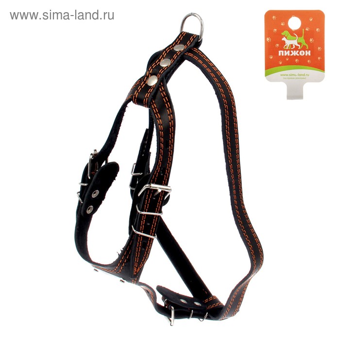 

Шлейка кожаная "Караульная", 2,5 см, ОШ40-66 см, ОГ 81-100 см, чёрный