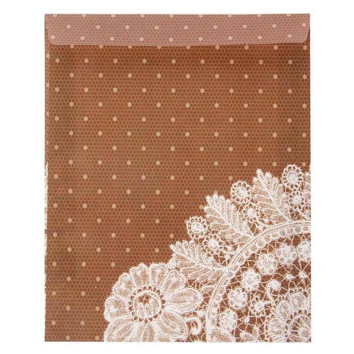 Конверт для сладостей «Кружево», 13 х 16 см